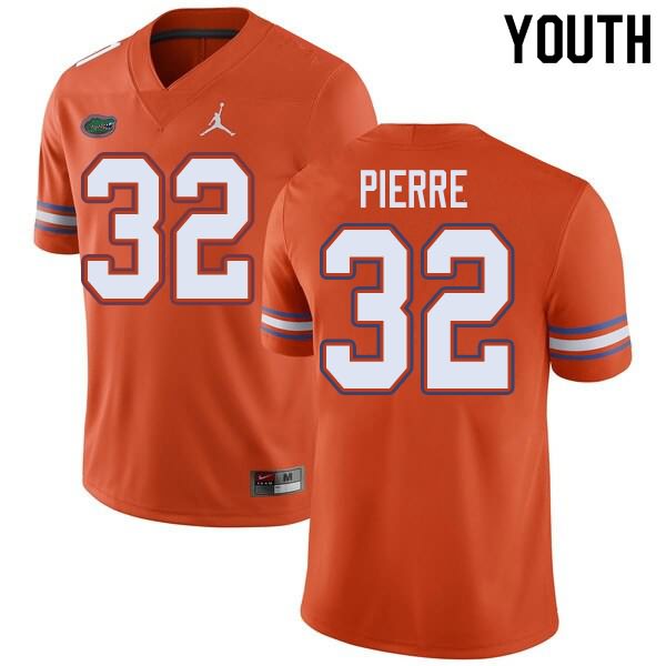 Youth NCAA Florida Gators Jesiah Pierre #32 Stitched Authentic Jordan Brand Orange College Football Jersey EPT0565LO